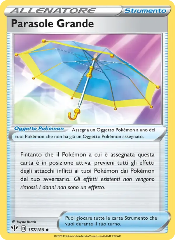 Parasole Grande — Fiamme Oscure 157 Italian Pokémon card