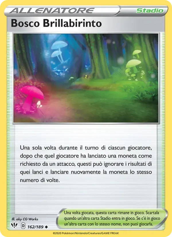 Bosco Brillabirinto — Fiamme Oscure 162 Italian Pokémon card