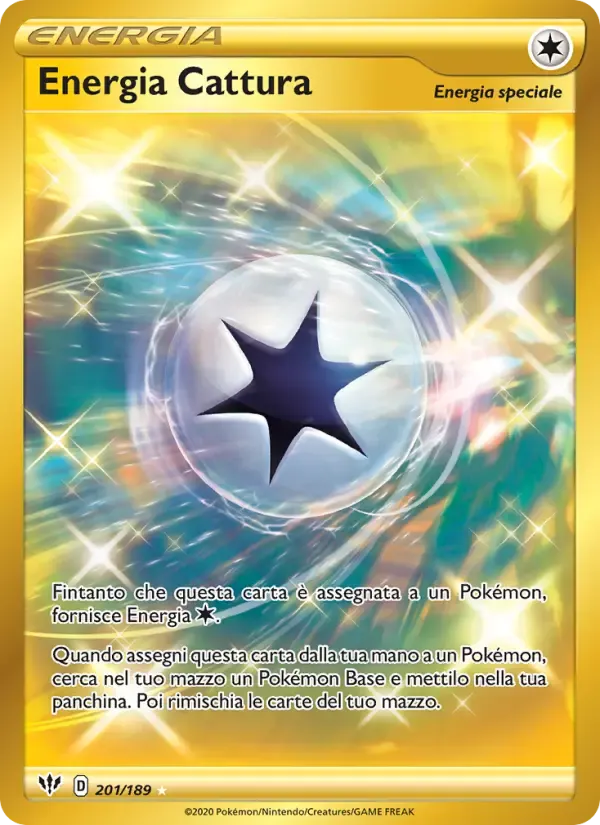 Energia Cattura — Fiamme Oscure 201 Italian Pokémon card