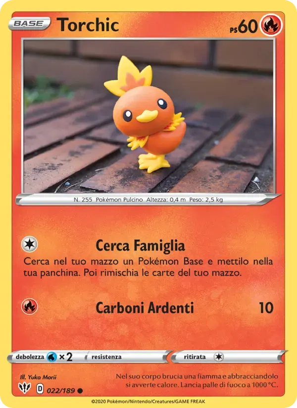 Torchic — Fiamme Oscure 22 Italian Pokémon card
