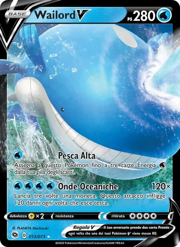 Wailord V — Futuri Campioni 13 Italian Pokémon card