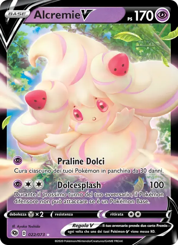 Alcremie V — Futuri Campioni 22 Italian Pokémon card