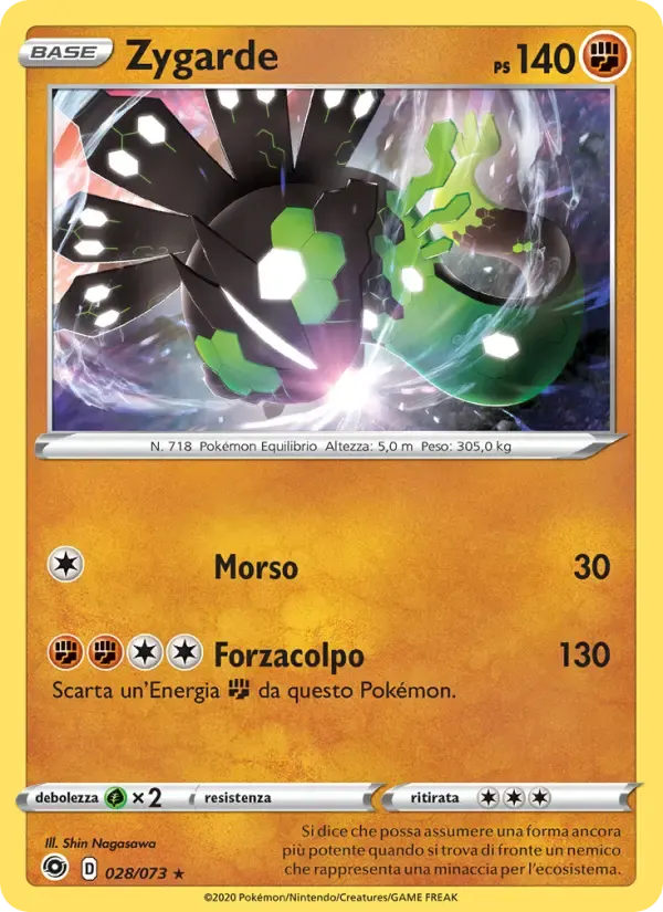 Zygarde — Futuri Campioni 28 Italian Pokémon card