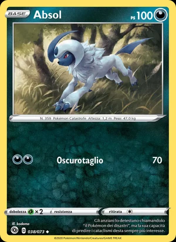Absol — Futuri Campioni 38 Italian Pokémon card