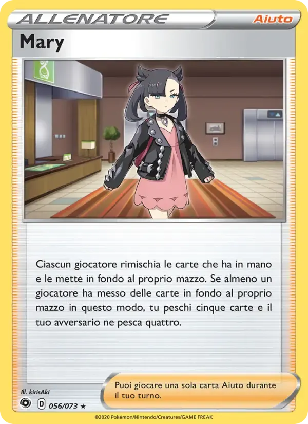 Mary — Futuri Campioni 56 Italian Pokémon card