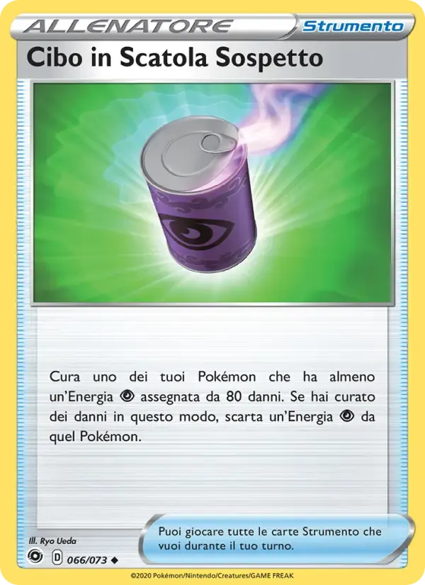 Cibo in Scatola Sospetto — Futuri Campioni 66 Italian Pokémon card
