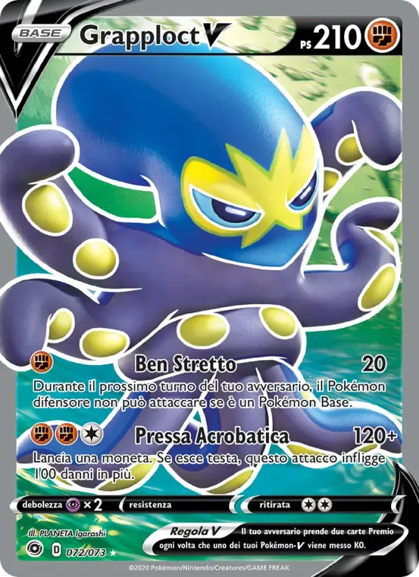 Grapploct V — Futuri Campioni 72 Italian Pokémon card