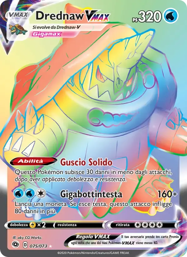 Drednaw VMAX — Futuri Campioni 75 Italian Pokémon card