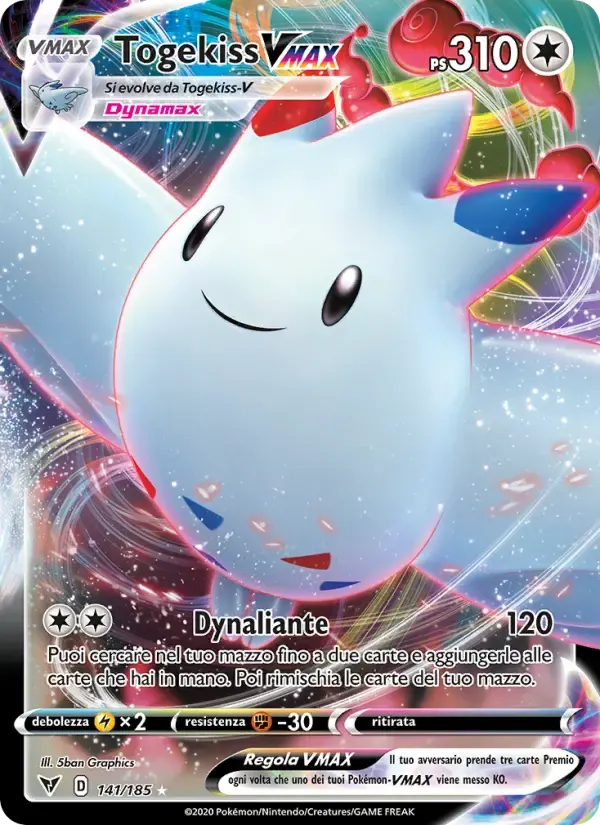 Togekiss VMAX — Voltaggio Sfolgorante 141 Italian Pokémon card