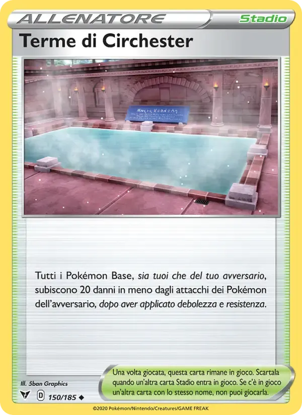 Terme di Circhester — Voltaggio Sfolgorante 150 Italian Pokémon card