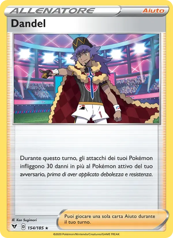Dandel — Voltaggio Sfolgorante 154 Italian Pokémon card