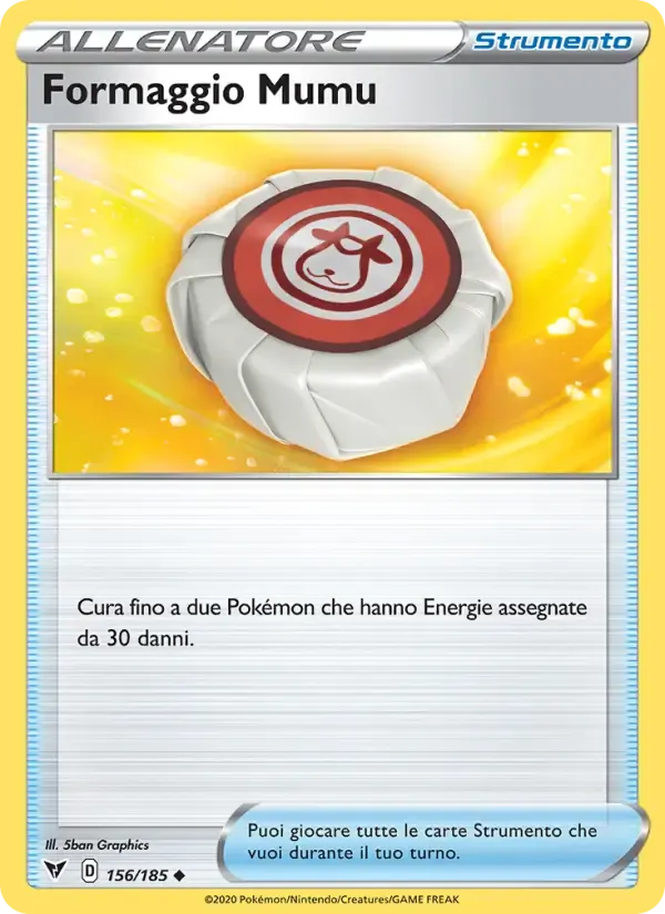 Formaggio Mumu — Voltaggio Sfolgorante 156 Italian Pokémon card