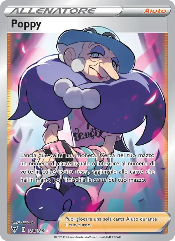 Poppy — Voltaggio Sfolgorante 184 Italian Pokémon card