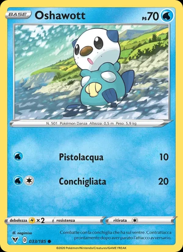 Oshawott — Voltaggio Sfolgorante 33 Italian Pokémon card