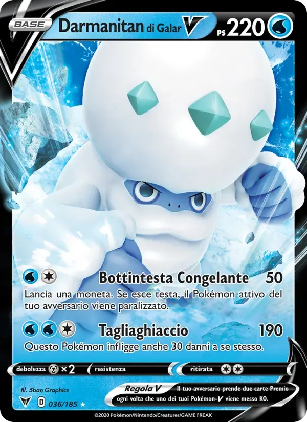 Darmanitan di Galar V — Voltaggio Sfolgorante 36 Italian Pokémon card