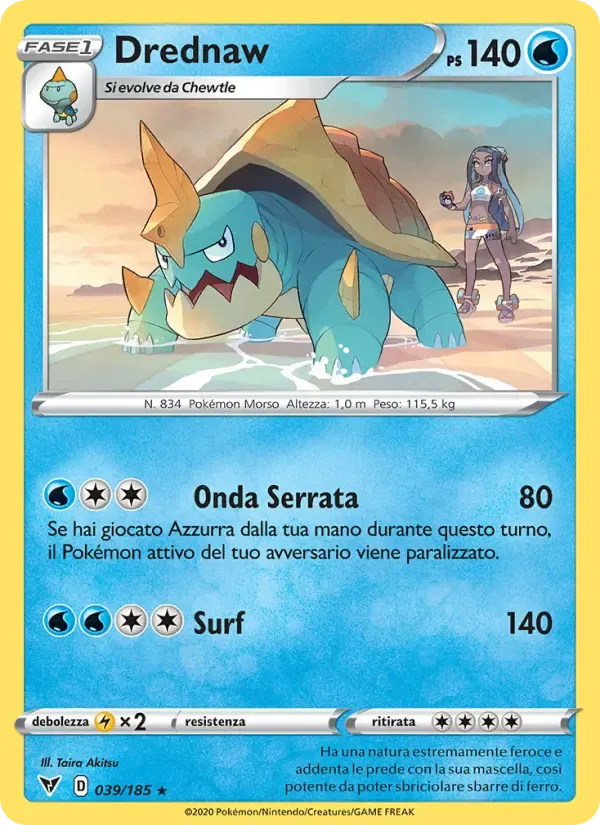 Drednaw — Voltaggio Sfolgorante 39 Italian Pokémon card