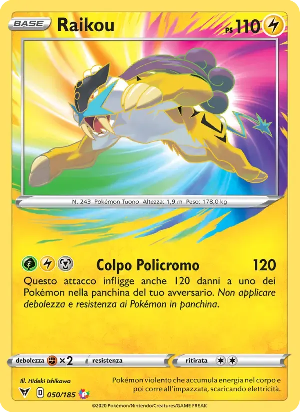 Raikou — Voltaggio Sfolgorante 50 Italian Pokémon card