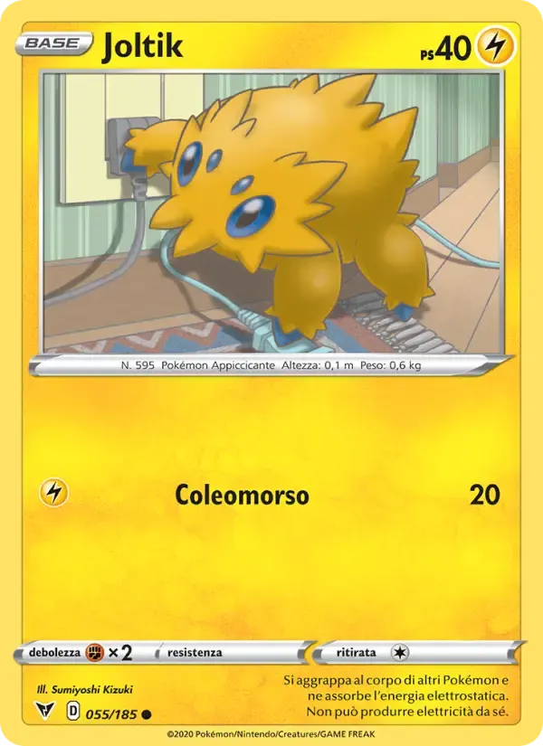 Joltik — Voltaggio Sfolgorante 55 Italian Pokémon card