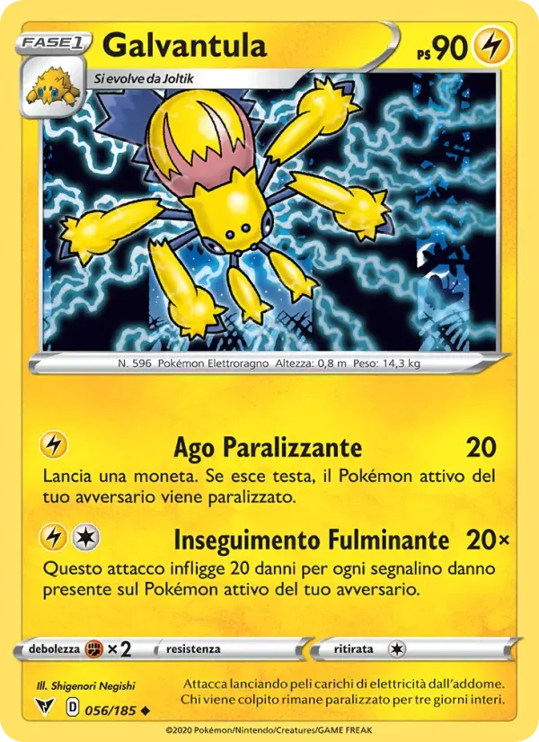 Galvantula — Voltaggio Sfolgorante 56 Italian Pokémon card