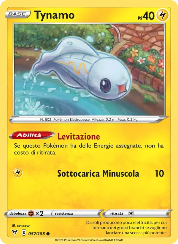Tynamo — Voltaggio Sfolgorante 57 Italian Pokémon card