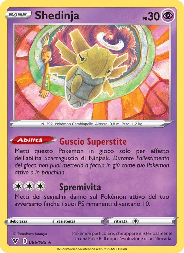 Shedinja — Voltaggio Sfolgorante 66 Italian Pokémon card
