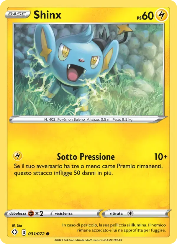 Shinx — Destino Splendente 31 Italian Pokémon card