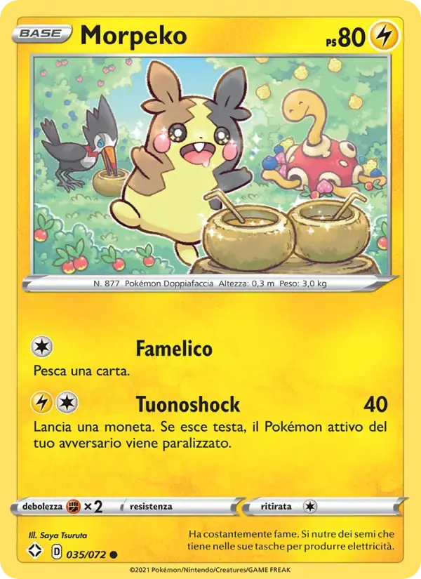 Morpeko — Destino Splendente 35 Italian Pokémon card