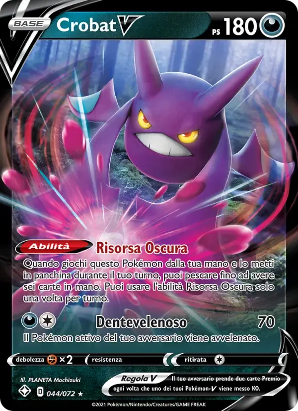Crobat V — Destino Splendente 44 Italian Pokémon card