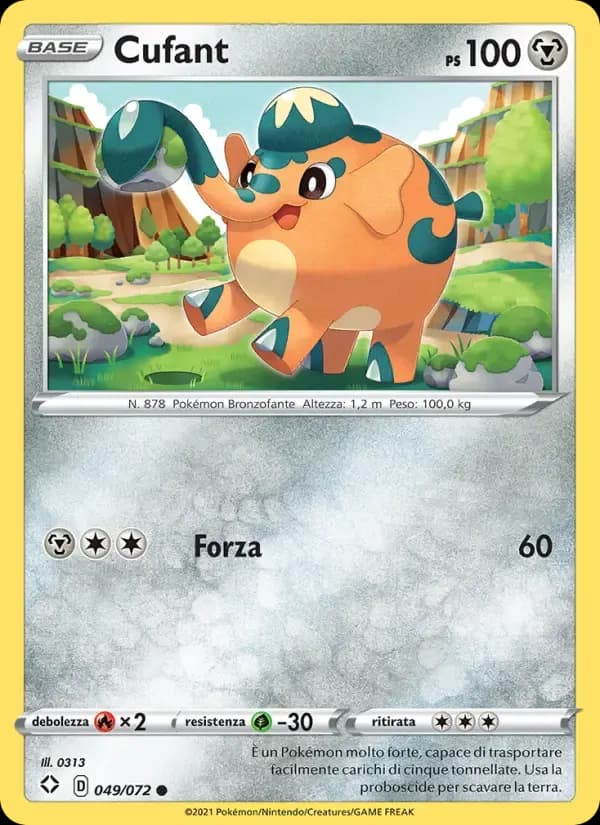 Cufant — Destino Splendente 49 Italian Pokémon card