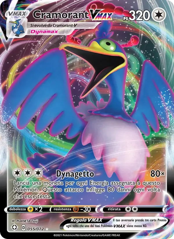 Cramorant VMAX — Destino Splendente 55 Italian Pokémon card