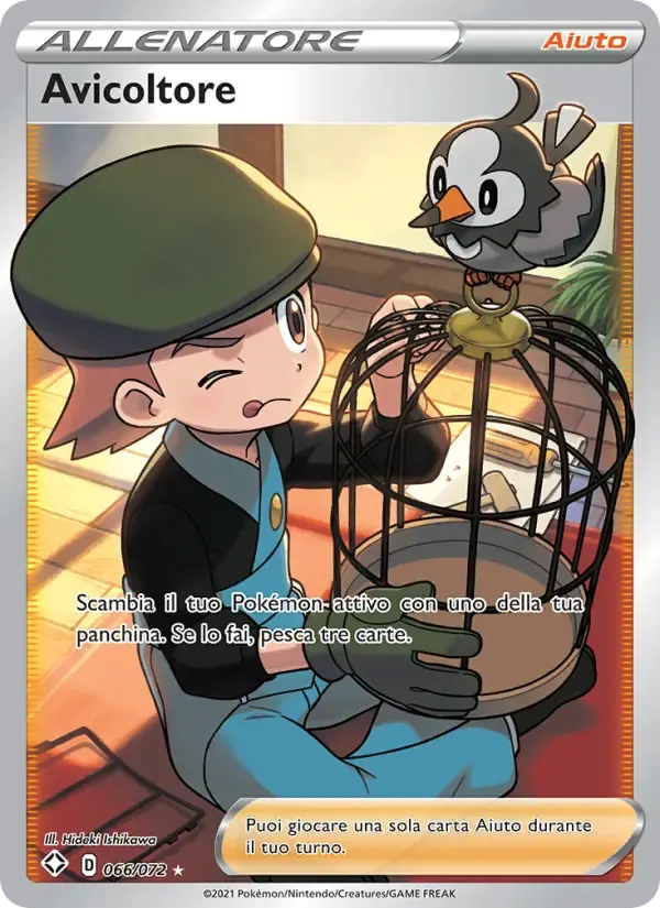 Avicoltore — Destino Splendente 66 Italian Pokémon card