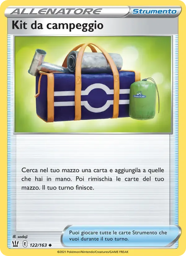 Kit da campeggio — Stili di Lotta 122 Italian Pokémon card