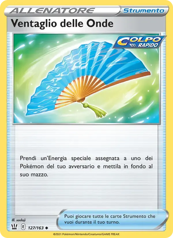 Ventaglio delle Onde — Stili di Lotta 127 Italian Pokémon card