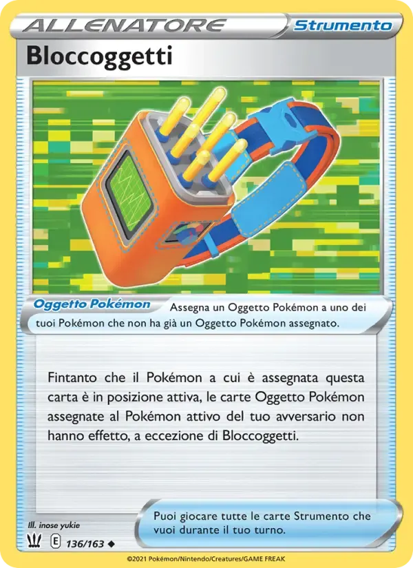Bloccoggetti — Stili di Lotta 136 Italian Pokémon card