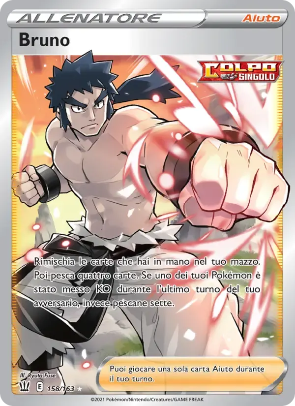 Bruno — Stili di Lotta 158 Italian Pokémon card