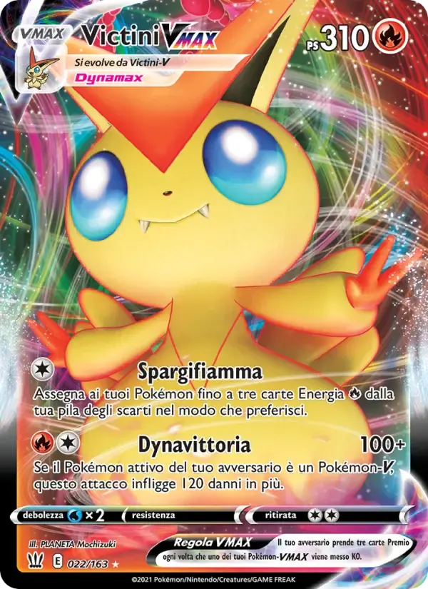 Victini VMAX — Stili di Lotta 22 Italian Pokémon card