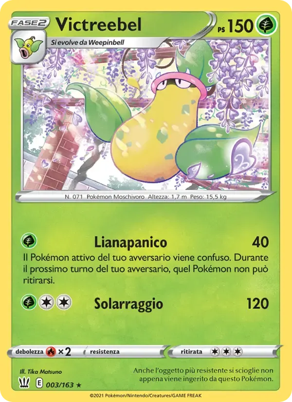 Victreebel — Stili di Lotta 3 Italian Pokémon card