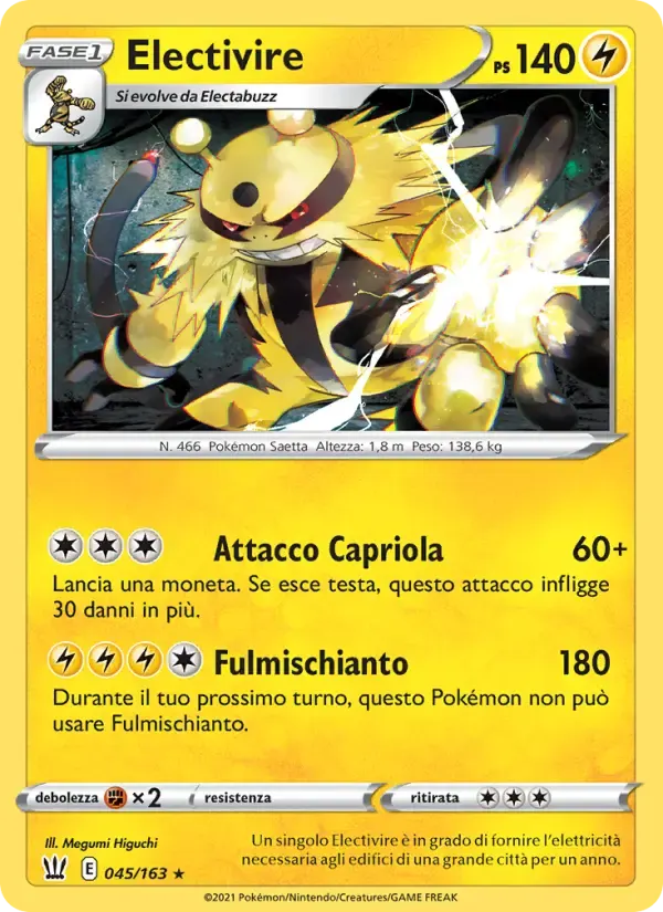 Electivire — Stili di Lotta 45 Italian Pokémon card