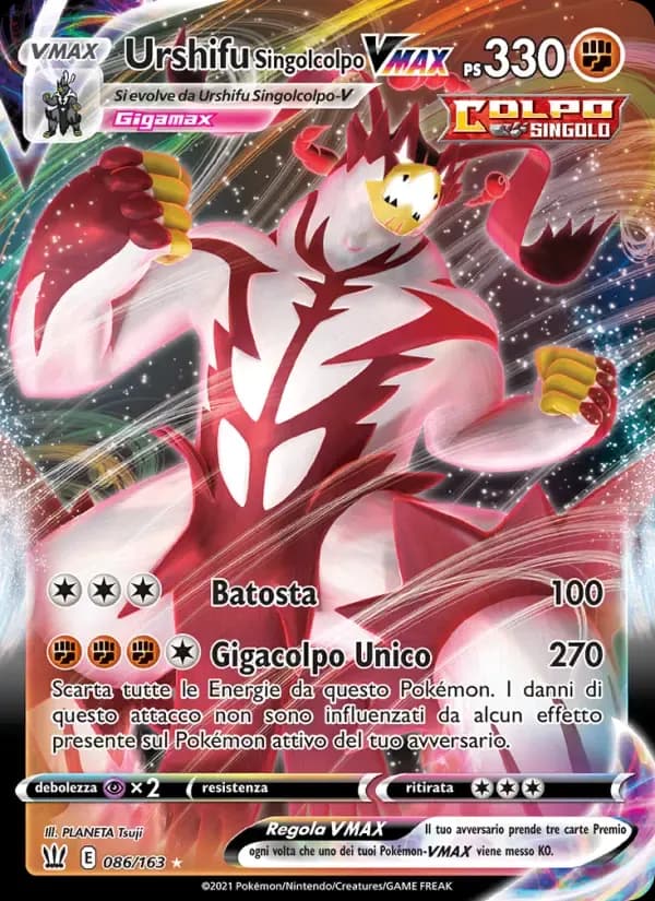 Urshifu Singolcolpo VMAX — Stili di Lotta 86 Italian Pokémon card