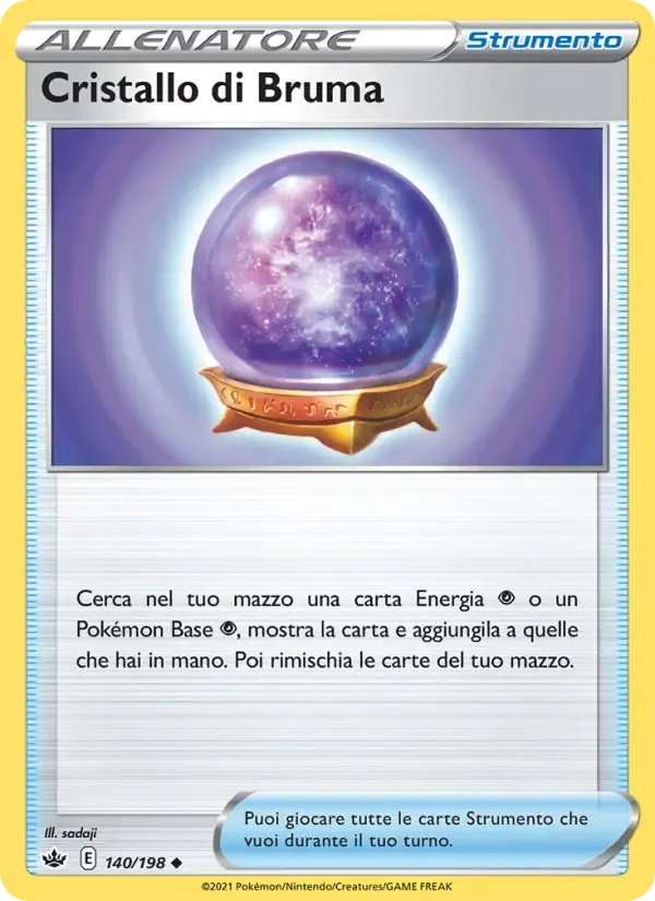 Cristallo di Bruma — Regno Glaciale 140 Italian Pokémon card