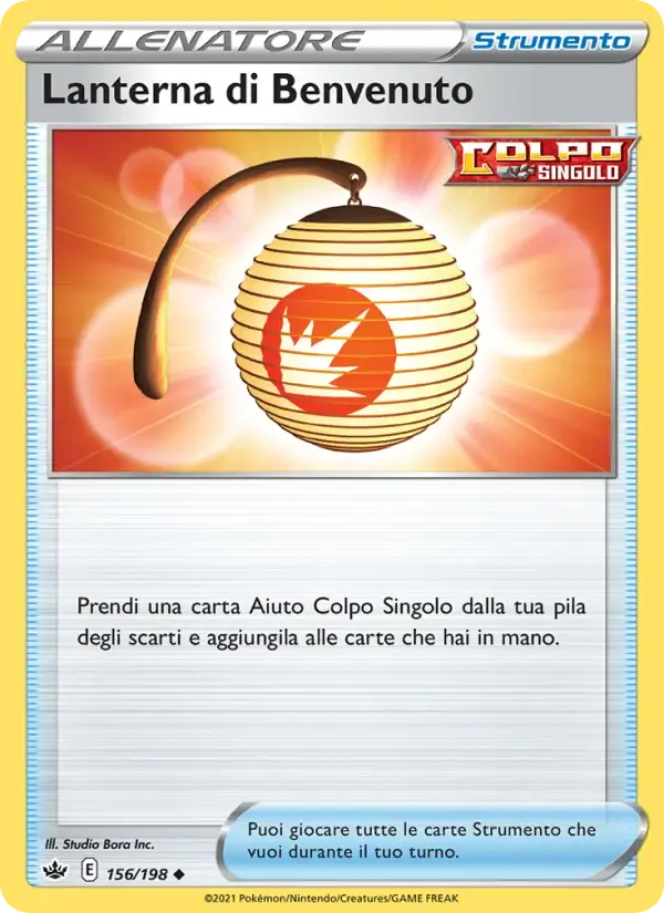 Lanterna di Benvenuto — Regno Glaciale 156 Italian Pokémon card