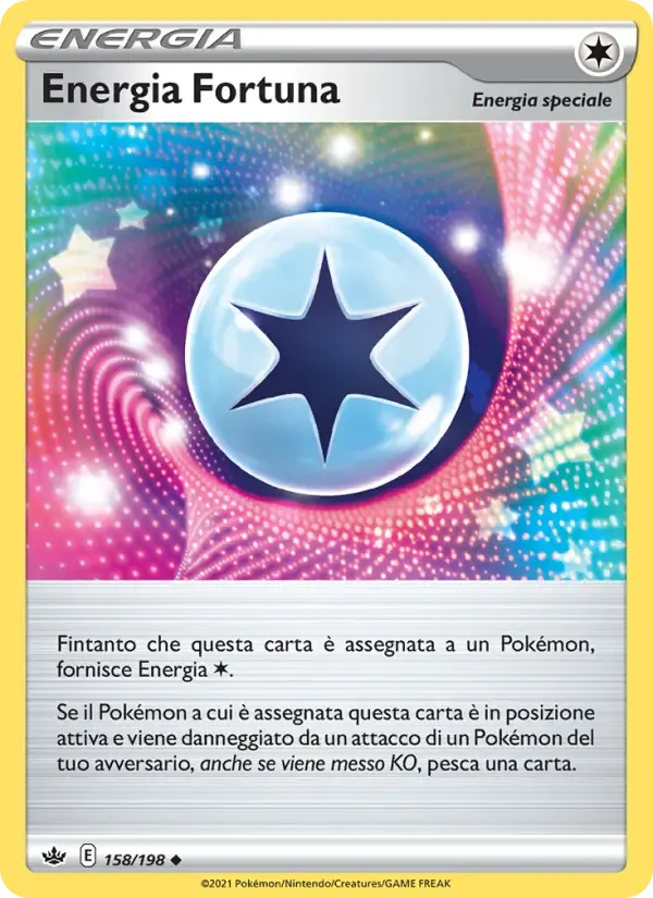 Energia Fortuna — Regno Glaciale 158 Italian Pokémon card