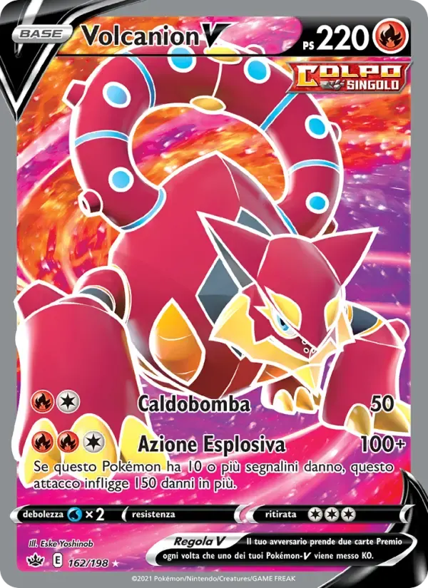 Volcanion V — Regno Glaciale 162 Italian Pokémon card
