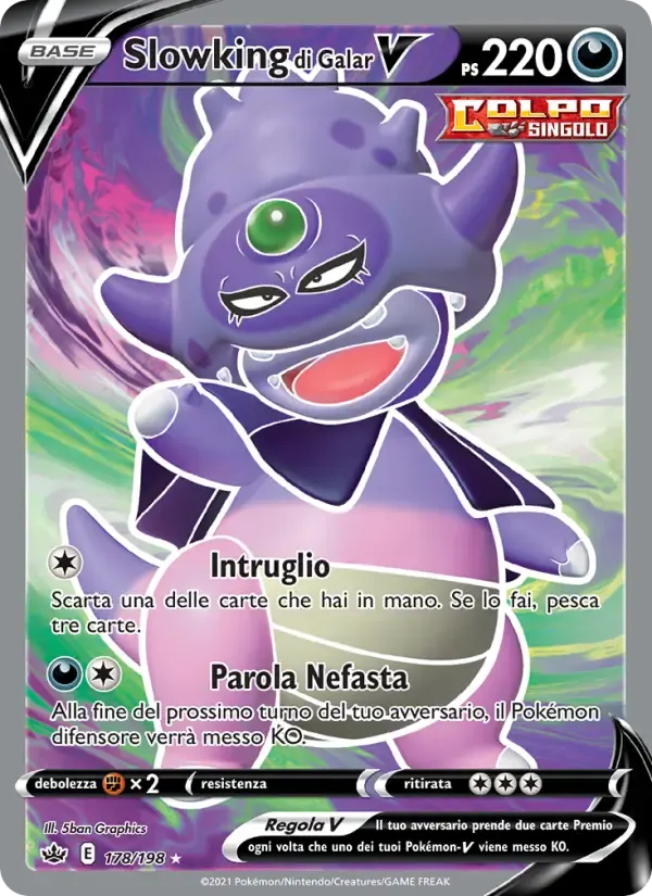 Slowking di Galar V — Regno Glaciale 178 Italian Pokémon card