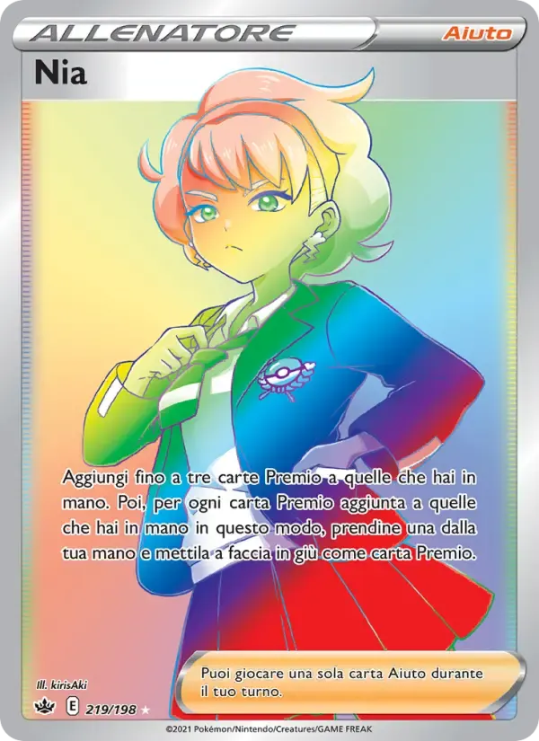 Nia — Regno Glaciale 219 Italian Pokémon card