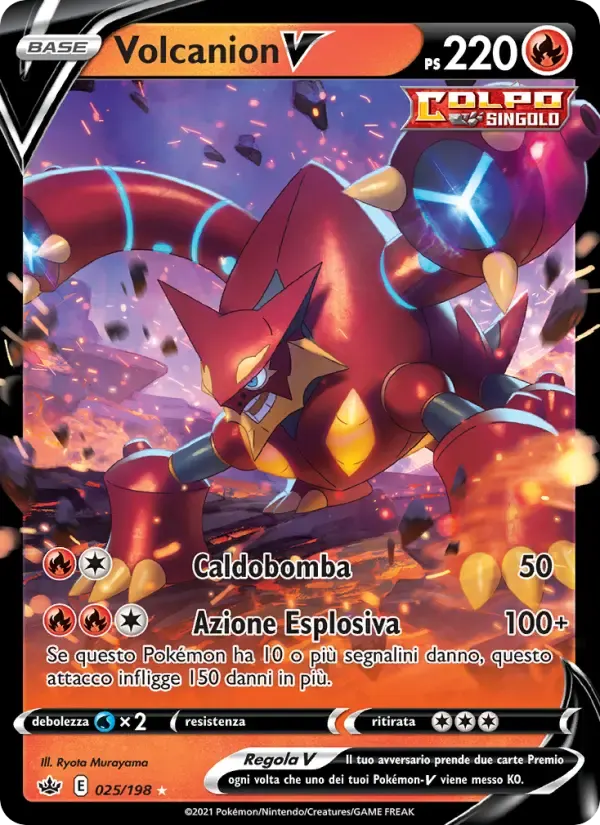 Volcanion V — Regno Glaciale 25 Italian Pokémon card