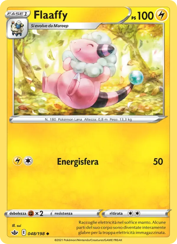 Flaaffy — Regno Glaciale 48 Italian Pokémon card