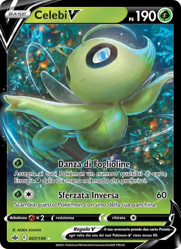 Celebi V — Regno Glaciale 7 Italian Pokémon card