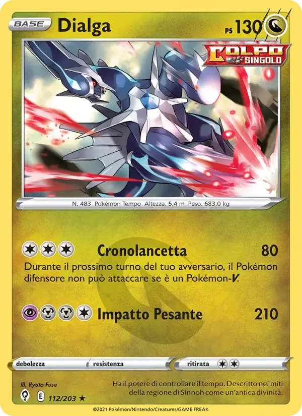 Dialga — Evoluzioni Eteree 112 Italian Pokémon card
