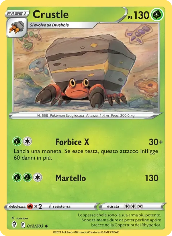 Crustle — Evoluzioni Eteree 12 Italian Pokémon card